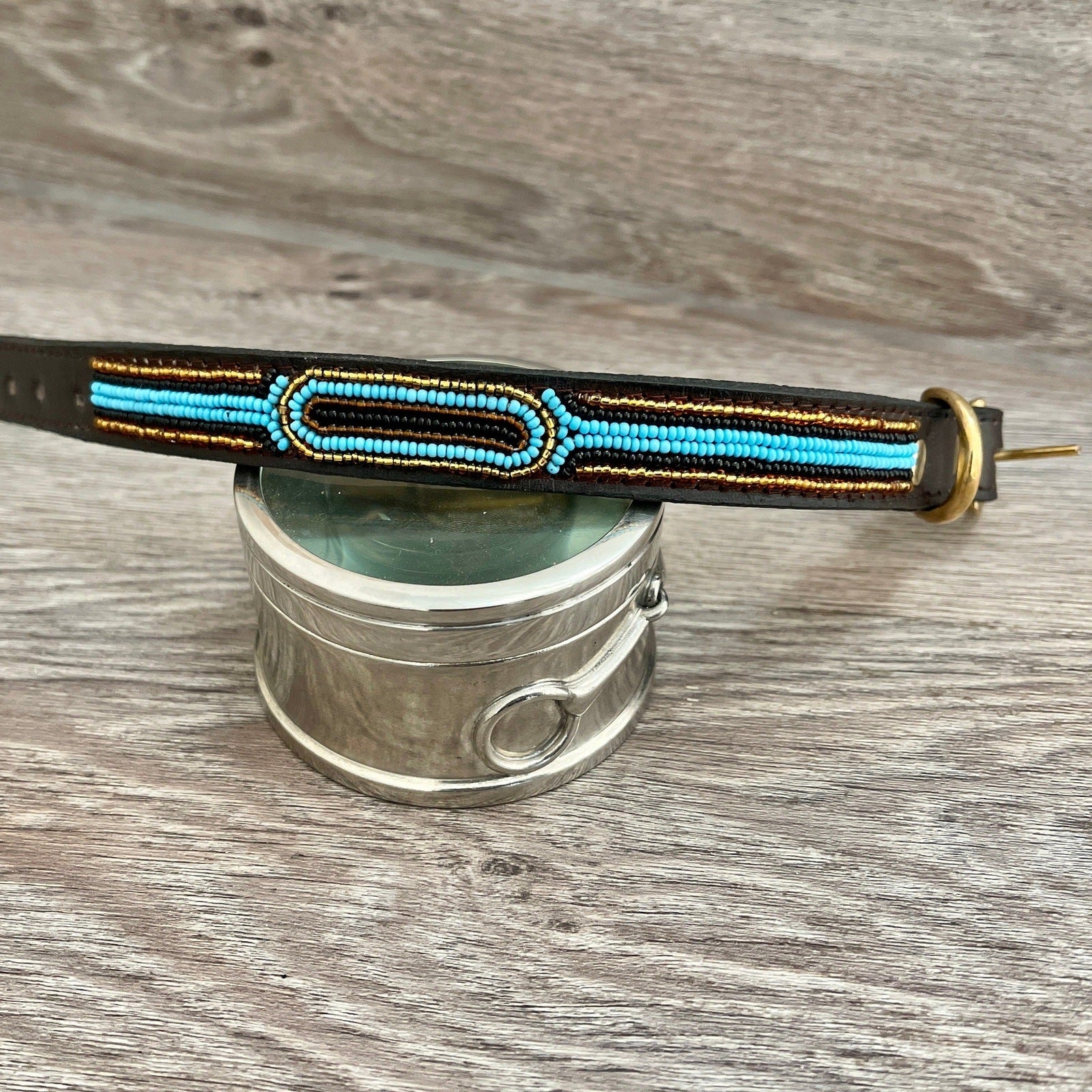 Hundehalsband GRÖßE XS Perlen Maasai Kollektion