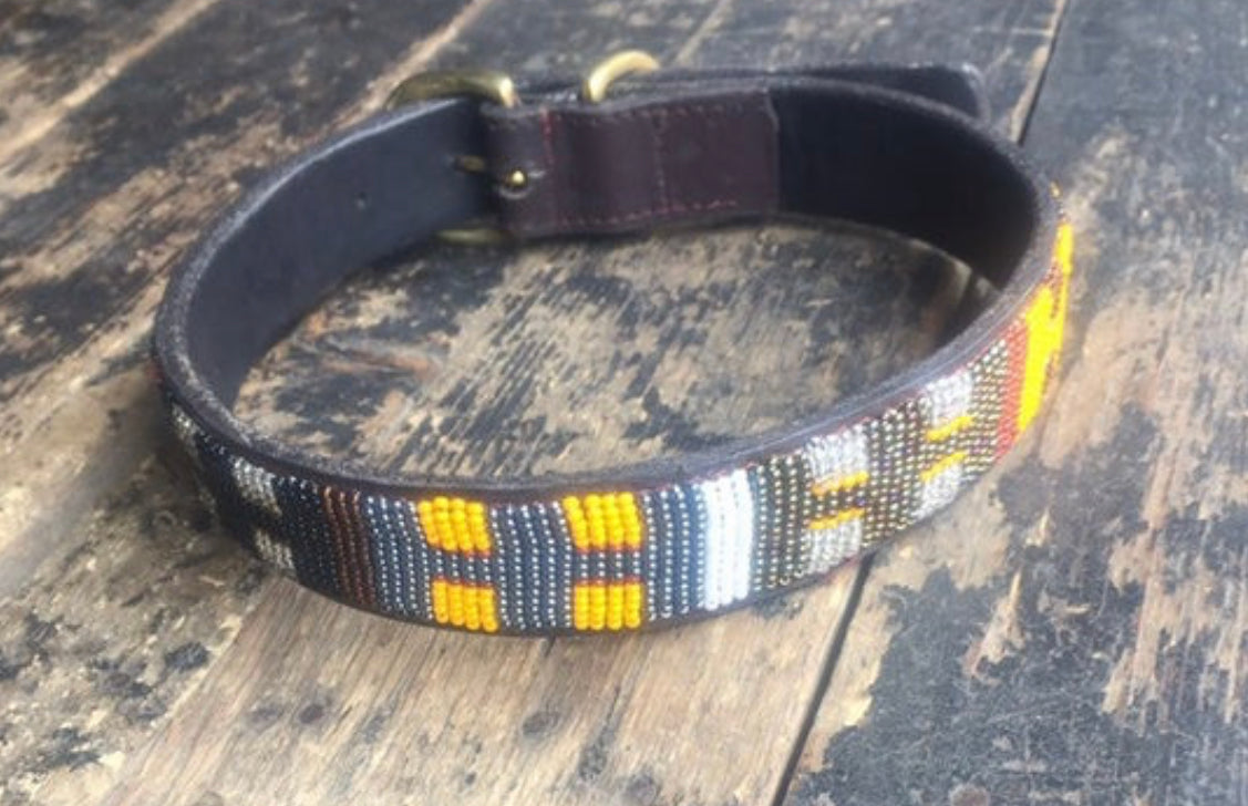 Hundehalsband Perlen Maasai Kollektion alle Designs
