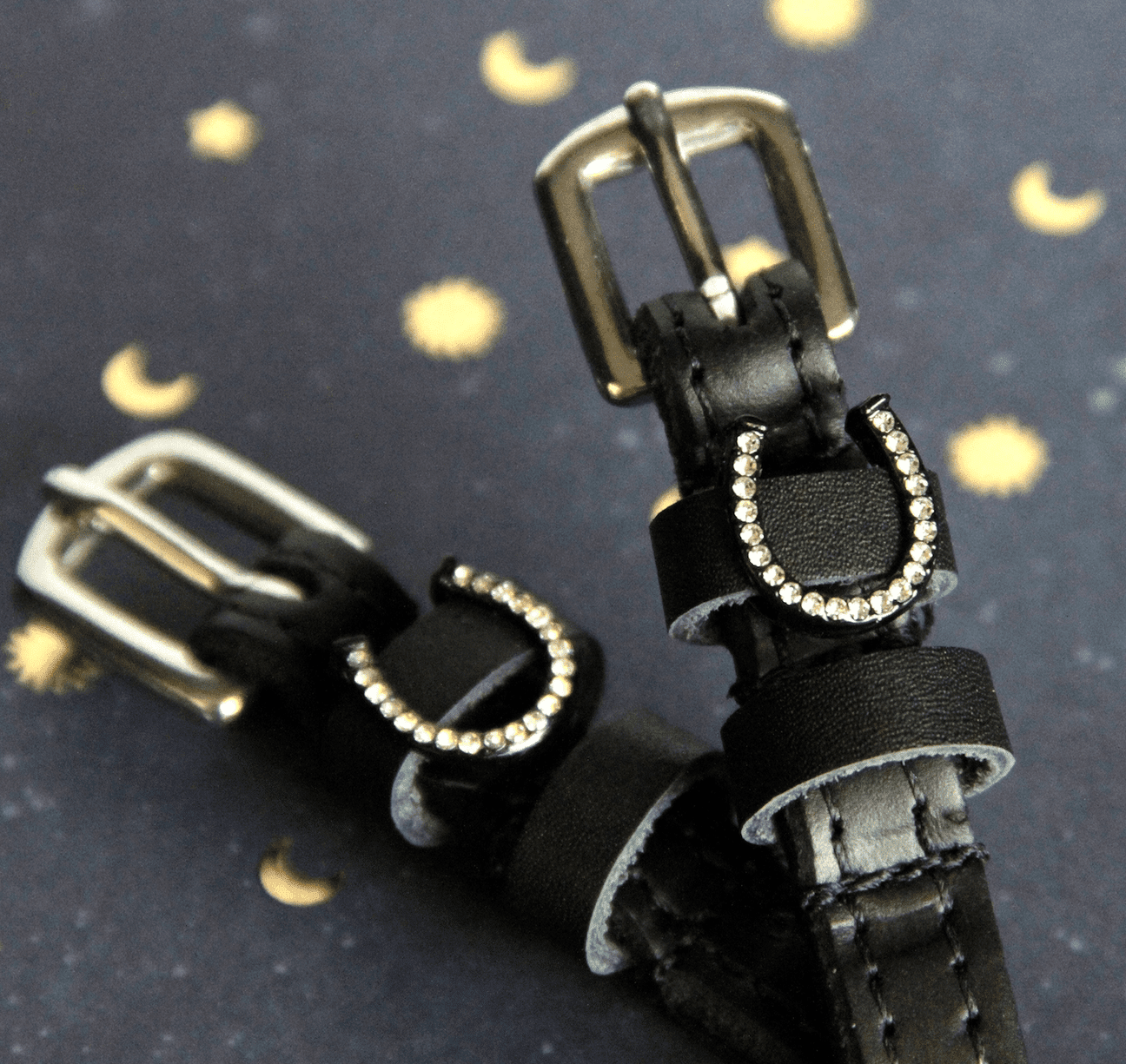SILVER BLING Hufeisen Sporenriemen